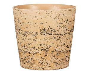 Scheurich Cork Style Pot de fleurs en céramique, couleur liège, 19 cm de diamètre, 15,2 cm de haut, 3,2 L Vol.