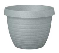 Scheurich Country Star Pot de Fleurs en Plastique, Gris Granit, 30 cm de diamètre, 22,4 cm de Haut, 12 l de vol.