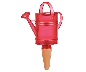 Scheurich Distributeur d'eau Nelly - 1 x Rouge - Capacité : 110 ML - Petite Boule d'irrigation avec Pied d'argile - Distributeur d'eau pour Plantes et Fleurs - Tige en Terre Cuite