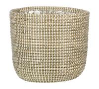 Scheurich Jonc de mer 32 - Panier en jonc de mer - Couleur : blanc - Diamètre : 32 cm - Hauteur : 30,5 cm - Volume : 26,9 l