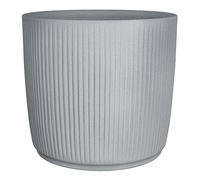Scheurich Linetto 40 - Pot de Fleurs Rond - Gris Pierre - Fabriqué en Plastique recyclé - pour l'extérieur