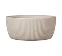 Scheurich Linetto Bowl Lot de 30 Pots de Fleurs Ronds pour l'extérieur - Couleur Sable - Fabriqué avec du Plastique recyclé