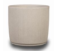 Scheurich Linetto - Lot de 30 Pots de Fleurs Ronds - Couleur Sable - Fabriqué avec du Plastique recyclé - pour l'extérieur
