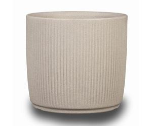 Scheurich Linetto - Lot de 30 Pots de Fleurs Ronds - Couleur Sable - Fabriqué avec du Plastique recyclé - pour l'extérieur