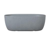 Scheurich Linetto Pot de Fleurs Rond Ovale en Plastique recy ris Pierre Utilisation en extérieur