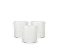 Scheurich Lot de 3 pots de fleurs en céramique - Blanc - Diamètre : 14 cm - Hauteur : 13 cm