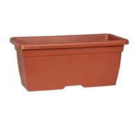 Scheurich Nora Long 80 - Pot de Fleurs rectangulaire en Plastique - Couleur Terre Cuite - 80 cm de Large - 40 cm de Profondeur - 34 cm de Haut - 96,6 l - Volume :