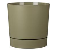 Scheurich Plano+, Pot en plastique, Couleur: Vert mousse, 28,79 cm de diamètre, 28,6 cm de hauteur, 13 l de volume.