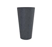 Scheurich Pot à fleurs avec insert (noir granit, Ø 39 cm, hauteur 70 cm)
