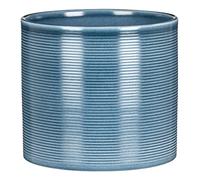Scheurich Pot de fleurs en céramique, couleur : Blue Jeans, 28 cm de diamètre, 25 cm de haut, 13 l de vol.