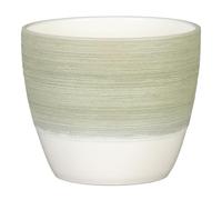Scheurich Pot de Fleurs en céramique, Couleur crème Matcha, diamètre 19 cm, Hauteur 17,5 cm, 3,3 l Vol.