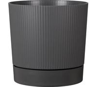 Scheurich Pot de Fleurs Lino+ Metallic Grey - Ø 47 cm