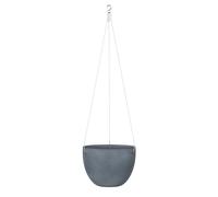 Scheurich Pot de fleurs suspendu en céramique, couleur pierre foncée, 18 cm de diamètre, 14,8 cm de haut, 2,2 l de vol.