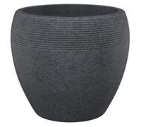 Scheurich pot en plastique rotomoule lineo 282 - 48 x 39 cm - noir granite Noir G