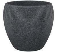 Scheurich pot en plastique rotomoule lineo 282 - 48 x 39 cm - noir granite Noir G