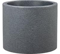 Scheurich Panzano 30, bac à Plantes/Pot de Fleurs/jardinière, Rond, Couleur : Granit Noir, fabriqué avec du Plastique recyclé, Garantie 10 Ans, pour l'extérieur