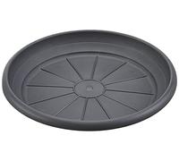 scheurich Soucoupe en Plastique, Gris métallisé, 30 cm de diamètre, 4,7 cm de Hauteur 57707