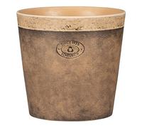 Scheurich Toscana Pot de fleurs en céramique Toscana Nero 19 cm de diamètre, 15,2 cm de haut, 3,2 L Vol.