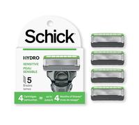 Schick Hydro 5 Sense Lot de 4 recharges de rasoir peaux sensibles pour homme