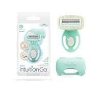 Schick Intuition Go Rasoir jetable pour peaux sensibles, 1 pièce | Rasoirs pour peaux sensibles, rasoirs jetables pour femmes avec aloe biologique, rasoir de voyage