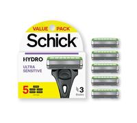 Schick Lot de 5 recharges Hydro Slim Head Sensitive - Recharges de rasoir Schick pour homme, homme