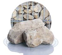 Schicker Mineral Pierre de Gabion calcaire 25 kg, granulométrie 60-120 mm, Beige/Jaune, Pierre concassée résistante au Gel, Remplissage Gabion et décoration de Jardin
