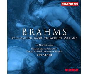 Schicksalslied Op. 54, Triumphlied Op. 55, Ave Maria Op. 12, Nänie Op. 82