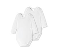 Schiesser 0/0 Bras Bodies 2 Pack Ensemble de sous-vêtements Enfant, Weiss_173474, 104 cm Mixte bébé