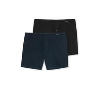 Schiesser 2 Pack Boxershorts Baumwolle Jersey weich sous-vêtement, Assortis 3_180930, S (Lot de 2) Homme