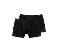 Schiesser 2 Pack De Shorts Essentiels En Coton Pour Hommes - Noir / Grö...