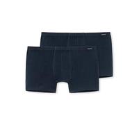 Schiesser 2 Pack Hommes Shorts, Hommes, Essentials, M-XXL - Bleu Fonce