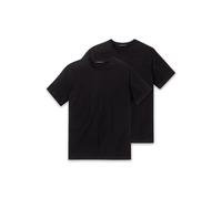Schiesser 2er Paquet Américain T-Shirt Col Rond Ou En V M-XXXL - Noir Nous