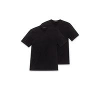 Schiesser 2er Paquet Américain T-Shirt Col Rond Ou En V M-XXXL - Noir Nous