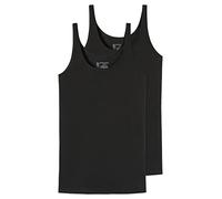Schiesser 2PACK Trägertop sous-vêtement, Noir, 42 Femme