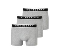 Schiesser 95/5 Organic Cotton 3er Pack Boxershorts Caleçon Boxeur, Gris mélangé, XL Homme
