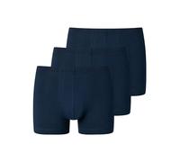 Schiesser 95/5 Organic Lot de 3 Boxers Caleçon Boxeur, Bleu foncé, 4XL/Grande Taille Homme