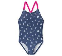 Schiesser Aqua Kids Girls Maillot de Bain Une pièce, Bleu foncé, 116 Fille