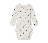 SCHIESSER Barboteuse / body 'Natural Love' bleu chiné / blanc, Taille 62
