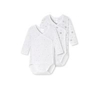 SCHIESSER Barboteuse / body ' Original Classics ' gris clair / blanc, Taille 44