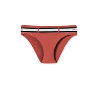 SCHIESSER Bas de bikini ' Aqua Californian Dream ' rouge rouille / noir / blanc, Taille XS