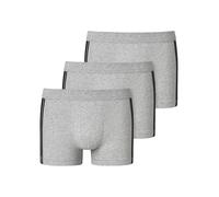 Schiesser Boxer en Coton Bio Stretch pour Homme avec Taille Souple Caleçon Boxeur, Gris Chiné