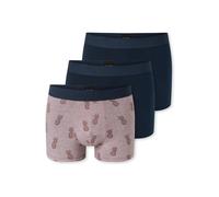 SCHIESSER Boxers ' 95/5 ' beige / bleu foncé, Taille M