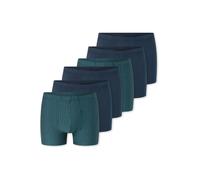 SCHIESSER Boxers ' 95/5 ' bleu foncé / pétrole / vert foncé, Taille 4XL