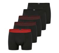 SCHIESSER Boxers '95/5 Organic Cotton' rouge / noir, Taille XXL