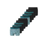 SCHIESSER Boxers ' 95/5 ' vert / pétrole / noir, Taille S
