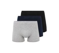 SCHIESSER Boxers bleu marine / gris chiné / noir, Taille M-L