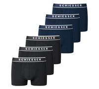 SCHIESSER Boxers bleu marine / noir / blanc, Taille XL