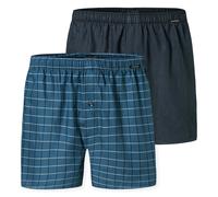 SCHIESSER Boxers bleu marine / noir, Taille M