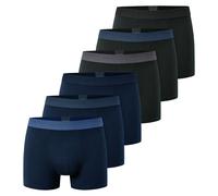 SCHIESSER Boxers bleu marine / noir, Taille S