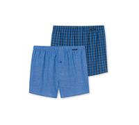 SCHIESSER Boxers bleu roi / bleu clair / noir / blanc, Taille S